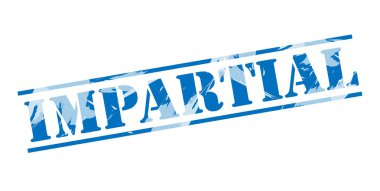 Beyaz arka plan üzerinde tarafsız mavi pul