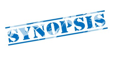 Konu mavi pul beyaz arka plan üzerinde