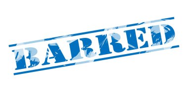 beyaz zemin üzerine mavi pul çubuklu