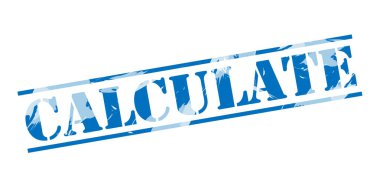 beyaz zemin üzerine mavi pul hesaplamak