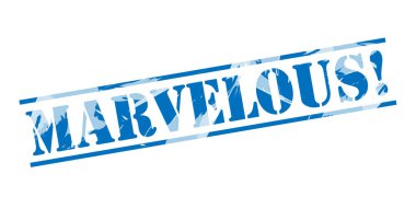 Beyaz arka plan üzerinde muhteşem mavi pul