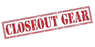 Beyaz arka plan üzerinde izole kapanışı dişli kırmızı pul