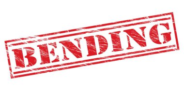 beyaz zemin üzerine kırmızı pul bükme