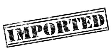 Beyaz arka planda siyah pul ithal