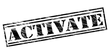 Beyaz arka plan üzerinde izole siyah pul etkinleştirmek