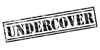 Beyaz arka planda siyah gizli damgası