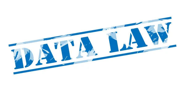 Data Law Cap Biru Latar Belakang Putih — Stok Foto