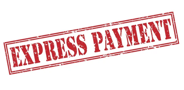 Express Payment Rote Marke Isoliert Auf Weißem Hintergrund — Stockfoto