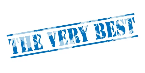 Very Best Blue Stamp White Background — Stock Photo, Image