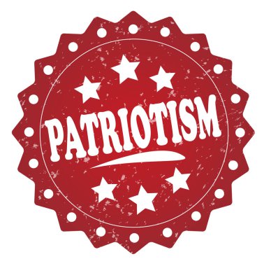 Vatanseverlik kırmızı grunge damgası