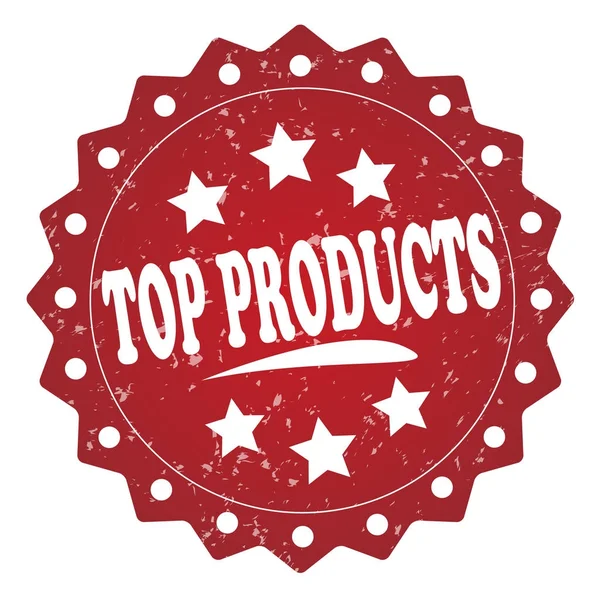 Top Products Red Grunge Stamp — Stock Photo, Image