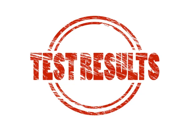 Résultats Test Timbre Rouge Sur Fond Blanc — Photo