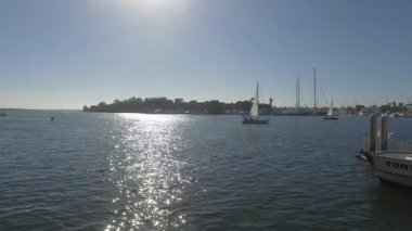 Marina del Rey yat Havzası tekneler demirli