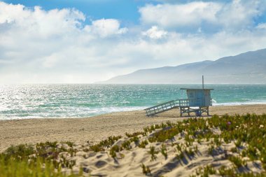 Cankurtaran kulübe Malibu Beach.