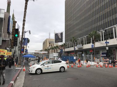 Los Angeles - 21 Şubat: Oscar hazırlıklar 2017 yılında Hollywood, Los Angeles, California Dolby Theater