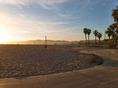 Venice Sahili, Santa Monica, Kaliforniya, ABD - 29 Şubat 2017: Venice Sahili, Santa Monica, Kaliforniya, ABD