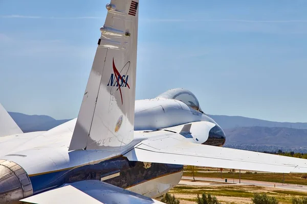 Jethawks, Lancaster, California, ABD - 5 Nisan 2017: Jethawks, Lancaster, California, ABD. Kaide Nasa F18 uçakta Lancaster Jethawks California yakınındaki