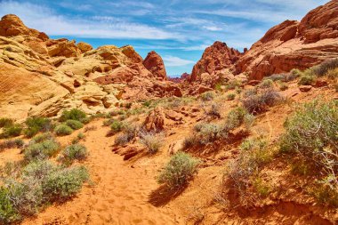 Güney Nevada, yangın State Park vadi, ABD inanılmaz güzel manzara