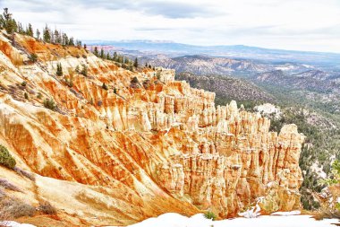 Bryce Canyon Milli Parkı, Utah, ABD inanılmaz güzel manzara
