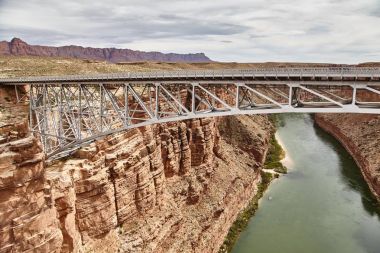 Büyük Kanyon, Arizona, ABD tarihinde inanılmaz güzel Navajo bridige