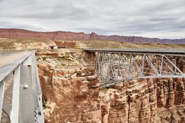 Büyük Kanyon, Arizona, ABD tarihinde inanılmaz güzel Navajo bridige
