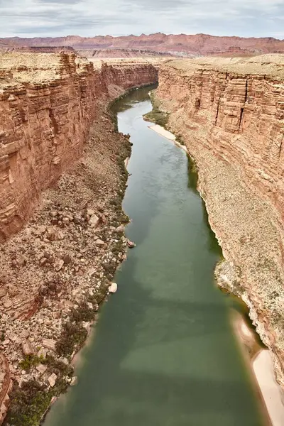 Ongelooflijk mooi uitzicht vanaf de Navajo bridige op de Grand Canyon, Arizona, Verenigde Staten — Stockfoto