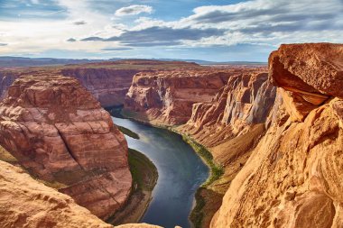 At nalı Bend, antilop Kanyonu Milli Parkı, Arizona ABD inanılmaz güzel görünümü