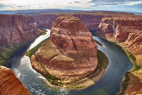 Increíblemente hermosa vista de Horseshoe Bend en el Parque Nacional Antelope Canyon, Arizona, EE.UU. — Foto de Stock