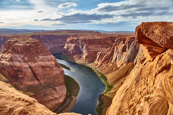 Vista incrivelmente bonita de Horseshoe Bend no Antelope Canyon National Park, Arizona EUA — Fotografia de Stock