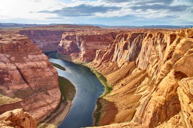 At nalı Bend, antilop Kanyonu Milli Parkı, Arizona ABD inanılmaz güzel görünümü