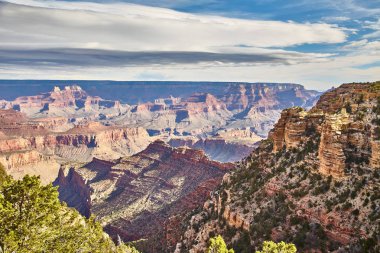 Büyük Kanyon, Arizona ABD sabah ışık güneş doğarken