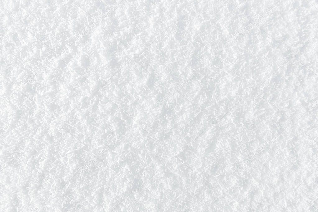 Background of fresh white snow.