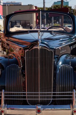 Siyah 1941 Packard 110 Cabrio Coupe 