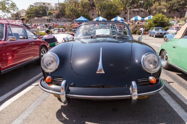 Siyah 1964 Porsche 356 C Cabriolet