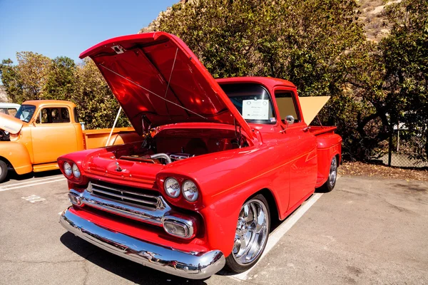 Rosso 1958 Chevy Passo laterale — Foto Stock