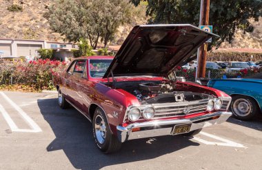 Kırmızı 1967 Chevy Chevelle Ss Coupe 