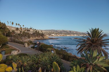 Ana plaj şehir manzarası Laguna Beach