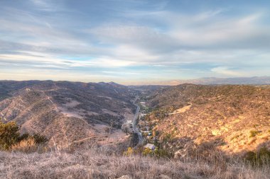 Laguna kanyon yolu Semerli dağlar mesafe ile