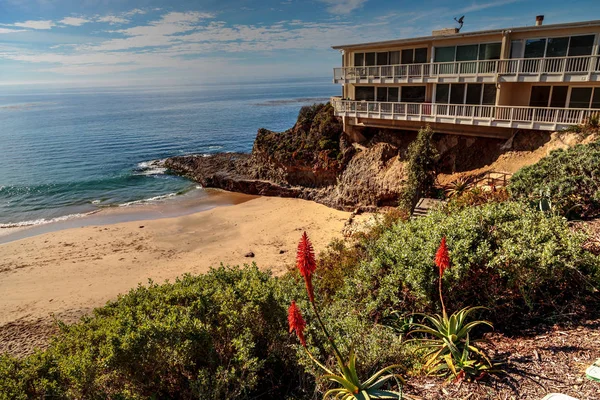 Dalgıçlar Cove Beach üzerinde mavi gökyüzü