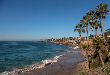 Heisler Park Bahçe Laguna Beach sahil boyunca