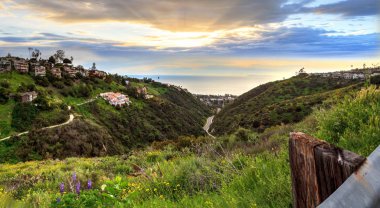 Park Street Hill üst görünümden gün batımında