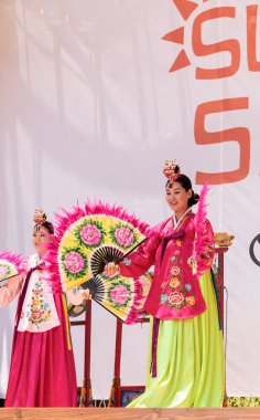 Kore fan dans San Diego Hayvanat Bahçesi Safari parkında gerçekleştirilen.