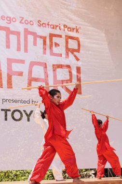 Çin dövüş sanatları gösteri San Diego Zo gerçekleştirilen