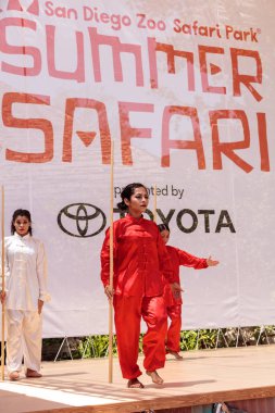 Çin dövüş sanatları gösteri San Diego Zo gerçekleştirilen