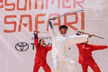 Çin dövüş sanatları gösteri San Diego Zo gerçekleştirilen