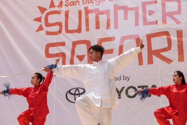 Çin dövüş sanatları gösteri San Diego Zo gerçekleştirilen