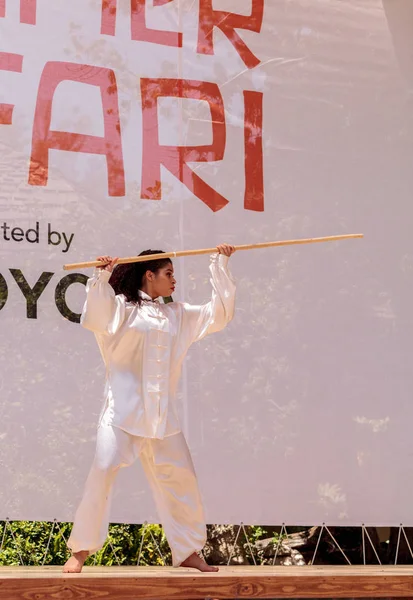 Çin dövüş sanatları gösteri San Diego Zo gerçekleştirilen