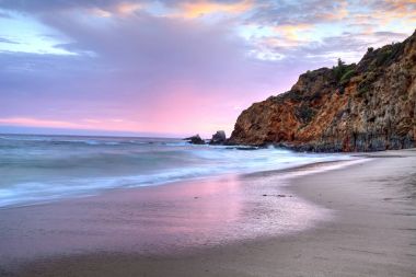 Sunset beach Laguna Beach Hilal Koyu'ndaki üzerinde
