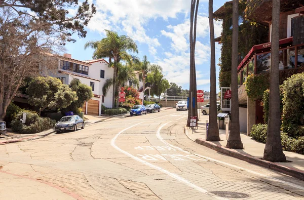 Entrada de la calle Cove a lo largo de La Jolla Cove — Foto de Stock