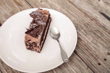 Paris kek nemli devils yiyecek çikolata kek denilen